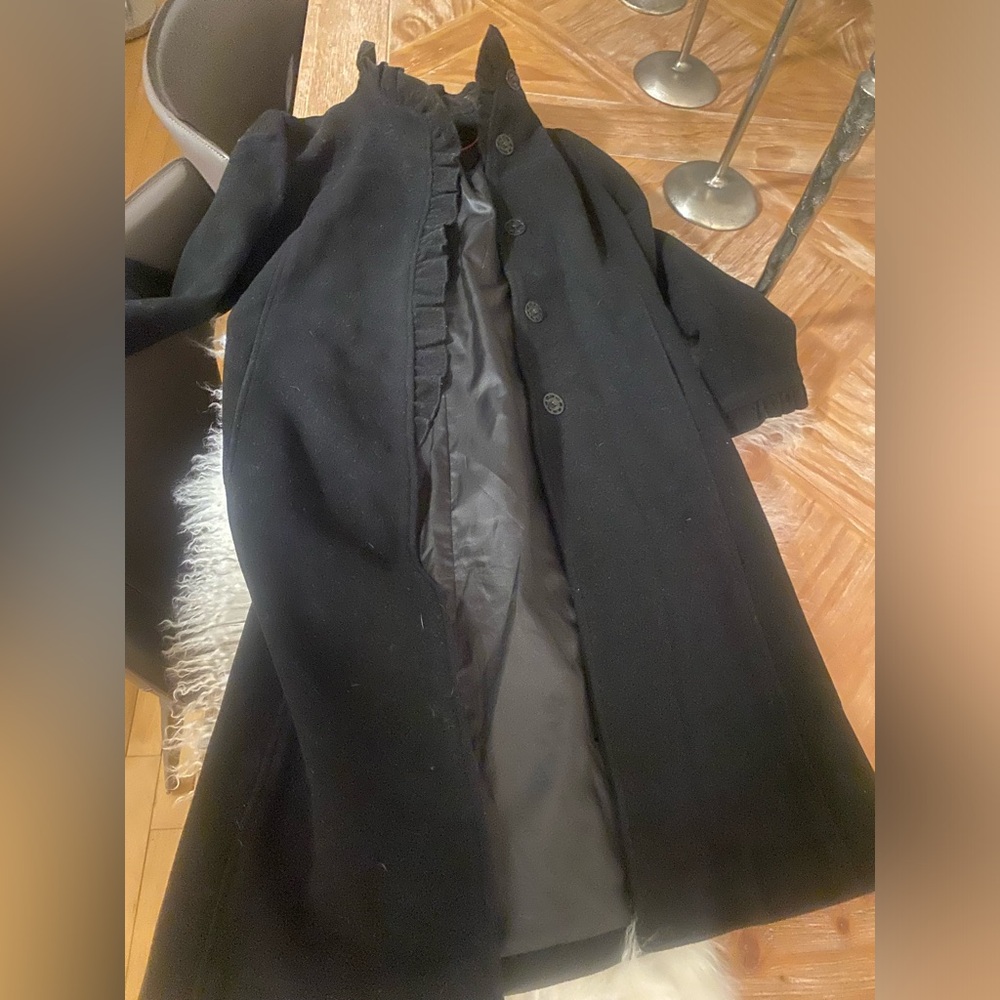 VGC 8/10 Vintage DKNY women’s full length Wool peacoat in SZ 16!!